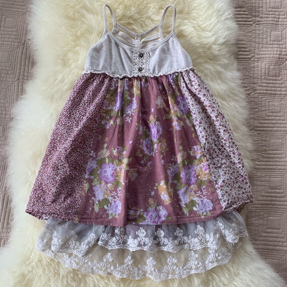 Free Planet Floral Toddler Girl Dress